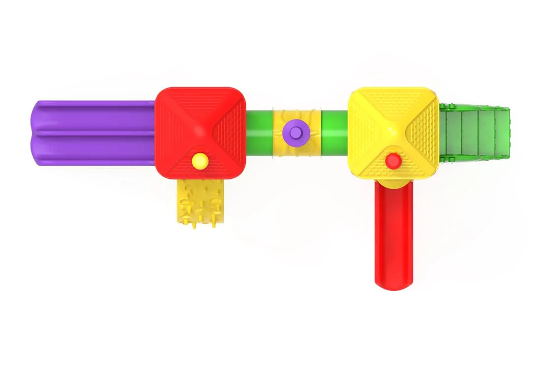 PT-42 ECO Echipament loc de joaca exterior parc din metal cu Scara, Cataratoare, Tunel si 3 Tobogane [3]