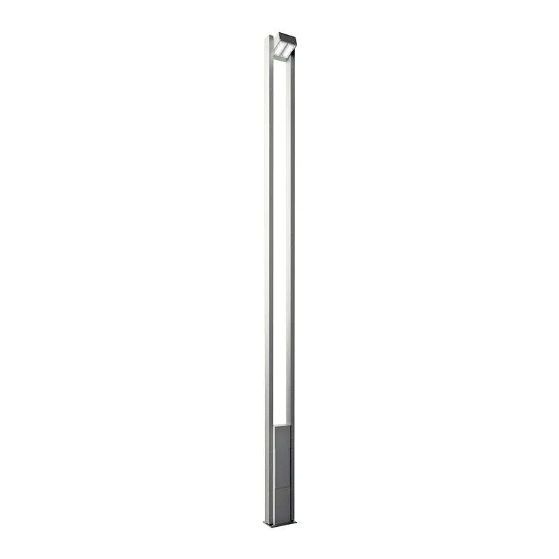 Stalp de iluminat pentru exterior cu un brat, realizat din aluminiu si bec LED - A4004 [1]