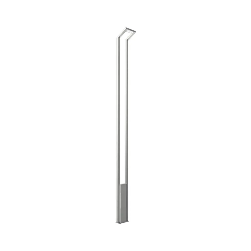 Stalp de iluminat pentru exterior cu un brat, realizat din aluminiu si bec LED - A4005 [1]