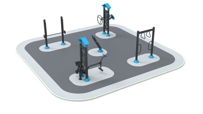 Statie antrenamente fitness in aer liber pentru exercitii fizice complexe PK.34000/5A [3]