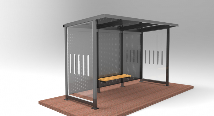 YAPRAK Mobilier urban stradal Statii de autobuz din metal vopsit [5]