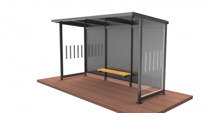 YAPRAK Mobilier urban stradal Statii de autobuz din metal vopsit [4]