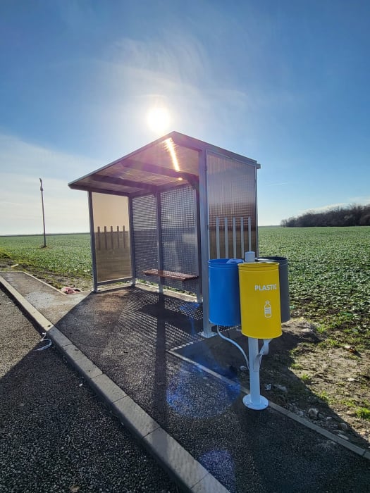 YAPRAK Policarbonat Mobilier urban stradal Statii de autobuz din metal vopsit [5]