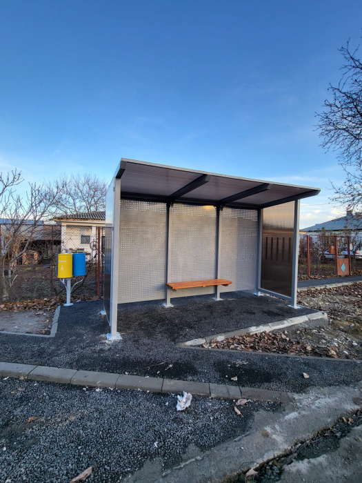 YAPRAK Policarbonat Mobilier urban stradal Statii de autobuz din metal vopsit [12]