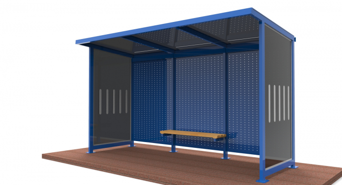 YAPRAK Mobilier urban stradal Statii de autobuz din metal vopsit [2]