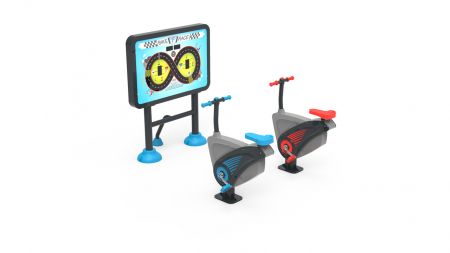 Panouri interactive educationale - Biciclete de exterior pentru loc de joaca cu panou interactiv 11204