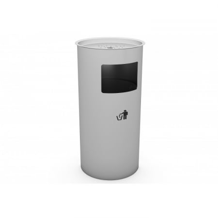 Mobilier Urban - Cos de gunoi din inox cu scrumiera - 10CK
