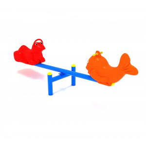 Balansoar de copii cu figurine din plastic si manare - 118OE [1]