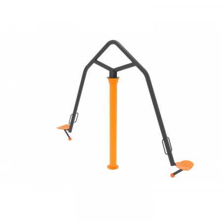 Echipamente locuri de joaca de EXTERIOR - Carusel rotativ de exterior cu 2 locuri pentru copii mari - 135OE