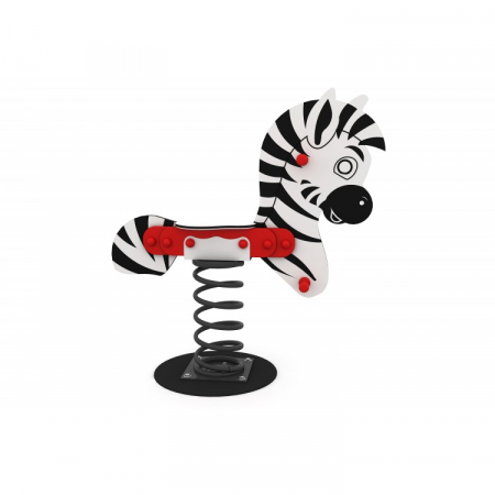Figurine pe arc - Balansoar pe arc in forma de zebra pentru gradinita - 142OE