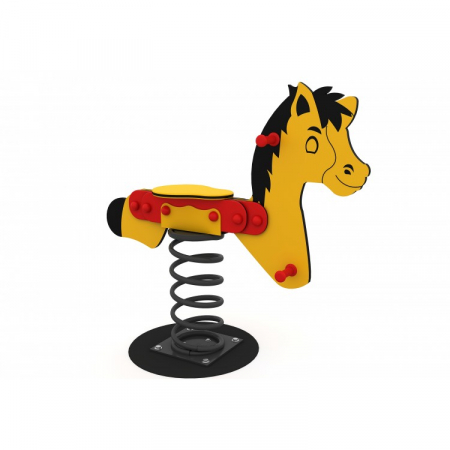 Figurine pe arc - Balansoar pe arc in forma de calut pentru gradinita - 145OE