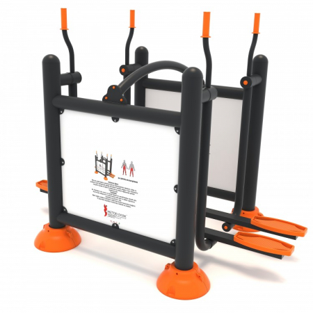 Seturi aparate de fitness exterior - Echipament fitness exterior din metal cu panou informativ 23FT