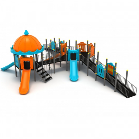 Complex de joaca mare si de exterior pentru copii cu dizabilitati 29EG [1]