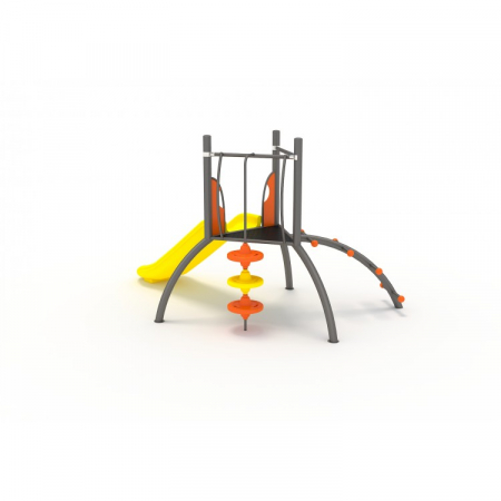 ELEMENTE & FIGURINE terenuri de joaca - Tobogan 2 m cu 2 cataratori pentru copii de + 3 ani -29YN