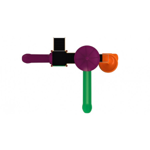 Complex de joaca cu tobogan spirala si tobogan clasic pentru copii 33M [1]