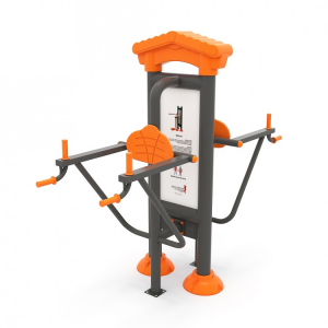 Seturi aparate de fitness exterior - Echipament fitness exterior pentru abdomen si spate cu panou informativ 36FT