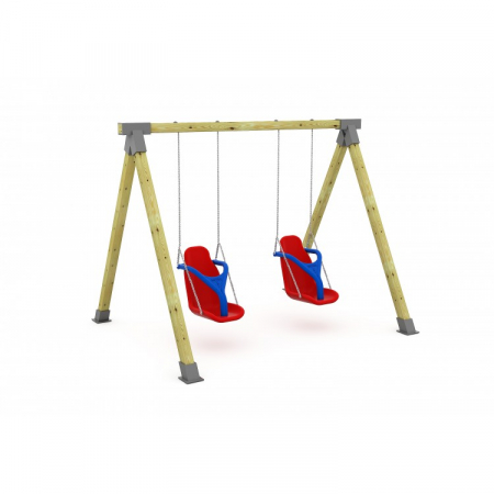 Echipamente locuri de joaca de EXTERIOR - Leagan de exterior pentru copii mici cu dizabilitati - 38EG