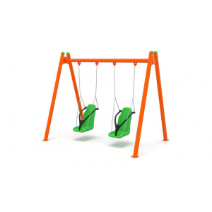 Echipamente locuri de joaca de EXTERIOR - Leagane cu cadru de sigurnata pentru copii +3 ani cu dizabilitati - 44EG