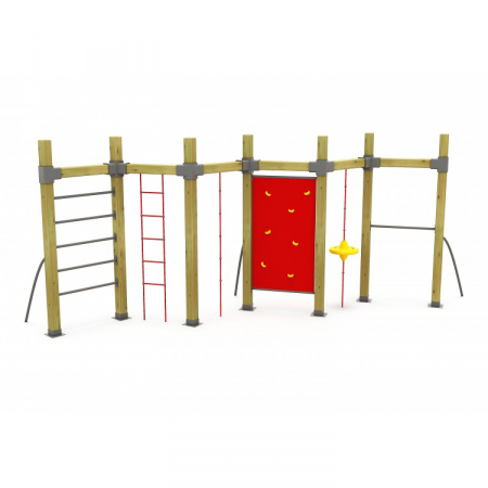 ELEMENTE & FIGURINE terenuri de joaca - Complex cataratoare pentru copii cu elemente de gimnastica - 52OE