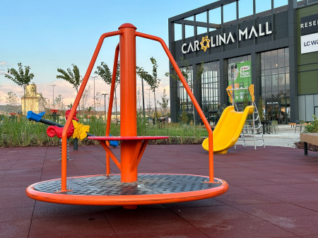 Carusel rotativ de exterior cu bancuta pentru 6 copii - 54OE [2]