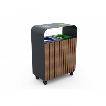 Cosuri de gunoi parcuri - Cosuri de gunoi de exterior, pentru reciclare - 58CK