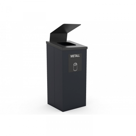 Mobilier Urban - Cos de gunoi pentru exterior, realizat din metal - 63CK