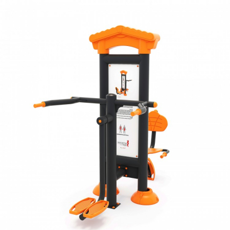 Seturi aparate de fitness exterior - Echipament fitness exterior cu panou informativ 64FT