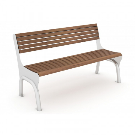 Mobilier Urban - Banca pentru parc din inox si lemn - 71B