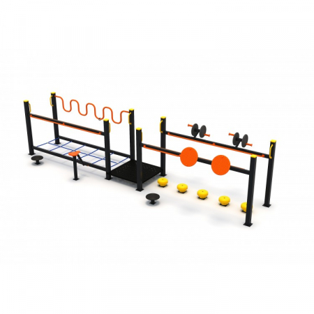 Produse profesionale de mobilier urban - Ansamblu Echipamente fitness exterior Fit&Safe 93FT