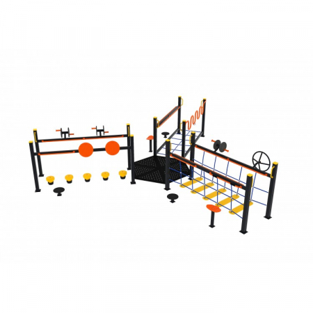 Echipamente fitness exterior - Ansamblu Echipamente fitness exterior Fit&Safe 94FT