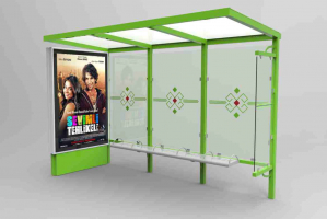 Statii de autobuz - BAMBU 2 Mobilier urban stradal Statii de autobuz din metal vopsit