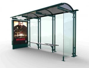 Statii de autobuz - HAZERAN Mobilier urban stradal Statii de autobuz din metal vopsit
