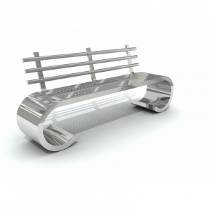 Mobilier Urban - MOB 338A Mobilier urban stradal parc Banca din metal inoxidabil