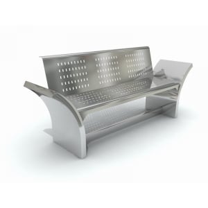 Mobilier Urban - MOB 343 Mobilier urban stradal parc Banca din metal inoxidabil