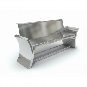 Mobilier Urban - MOB 347 Mobilier urban stradal parc Banca din metal inoxidabil