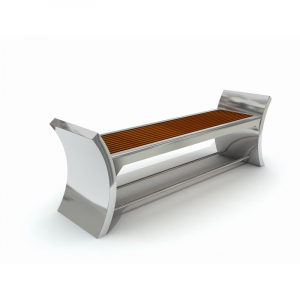 Mobilier Urban - MOB 348B Mobilier urban stradal parc Banca din metal inoxidabil