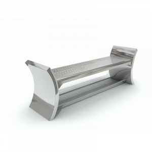 Mobilier Urban - MOB 348A Mobilier urban stradal parc Banca din metal inoxidabil