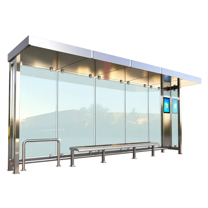 Statii de autobuz - Adapost statie de autobuz din otel inoxidabil - KUZGUN