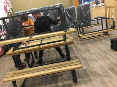 Amenajare banci picnic mobilier urban Lasermaxx - Bucuresti [2]