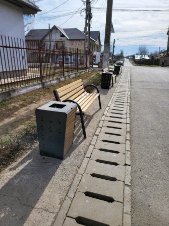 Amenajare mobilier urban banci si cosuri de gunoi Fundeni - CL [4]