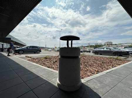 Amenajare mobilier urban rastel biciclete si cosuri de gunoi din beton FUNSHOP PARK Vaslui, VS [7]