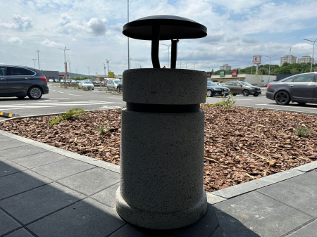 Amenajare mobilier urban rastel biciclete si cosuri de gunoi din beton FUNSHOP PARK Vaslui, VS [5]