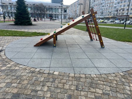 Cataratoare cu perete din lemn pentru loc de joaca copii - 127OE [4]
