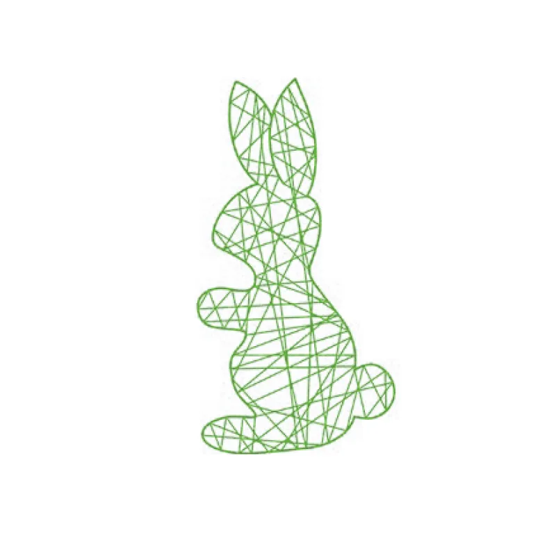 Mobilier Urban - Ornament de paste pentru exterior in forma de iepuras - BUNNY 2D