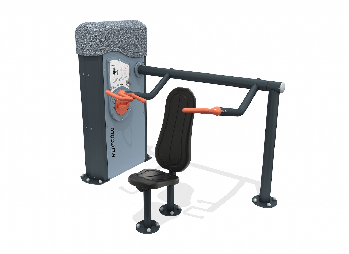 Aparate fitness maini - Echipament de fitness cu forță selectorizată MGN-2005