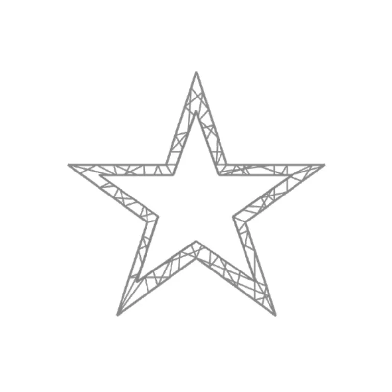 Mobilier Urban - Figurina in forma de stea pentru craciun - OPEN STAR 2D