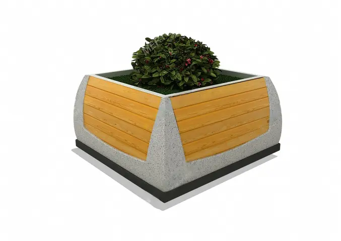 Mobilier Urban - Ghiveci de flori din beton pentru exterior MBE-729