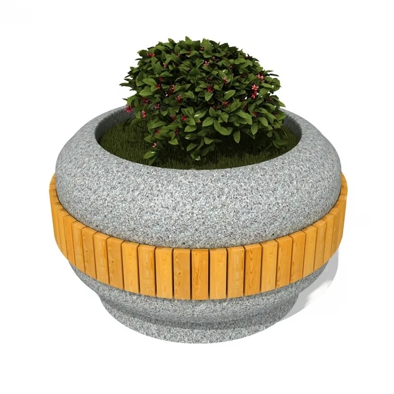 Ghivece din beton - Ghiveci de flori din beton pentru parcuri MBE-707