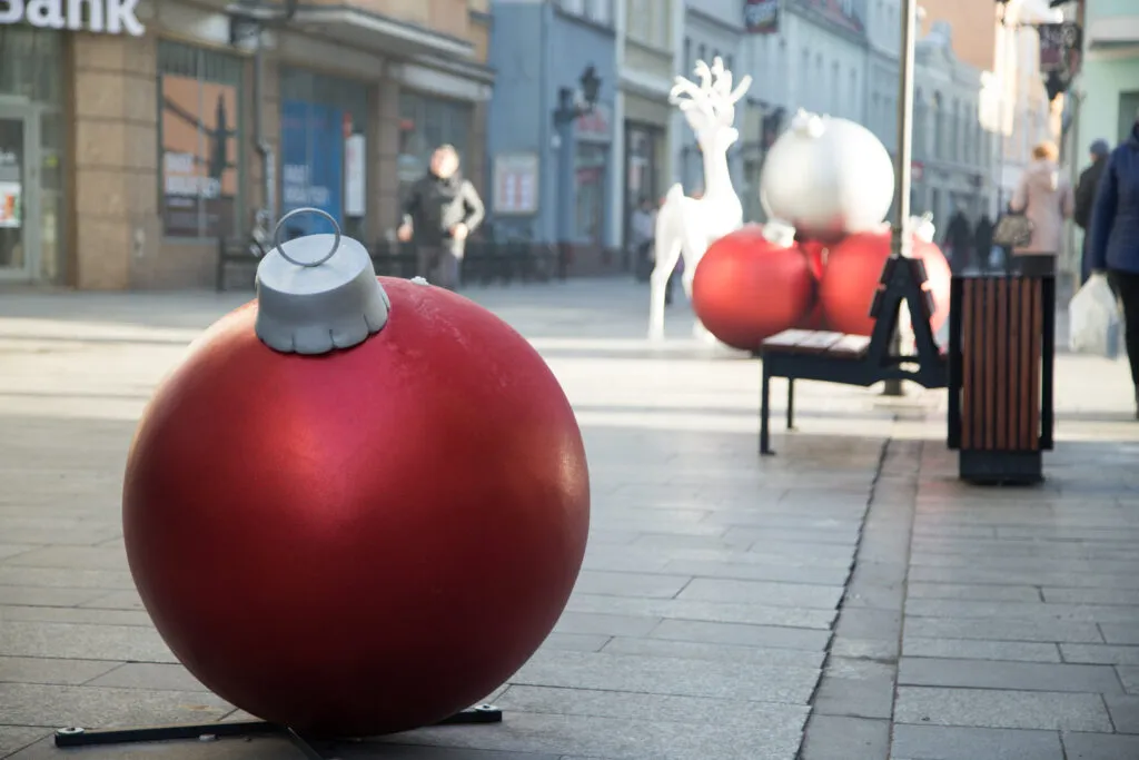 Decoratiuni urbane - Glob ornamental din polipropilenta X-MAS BALL