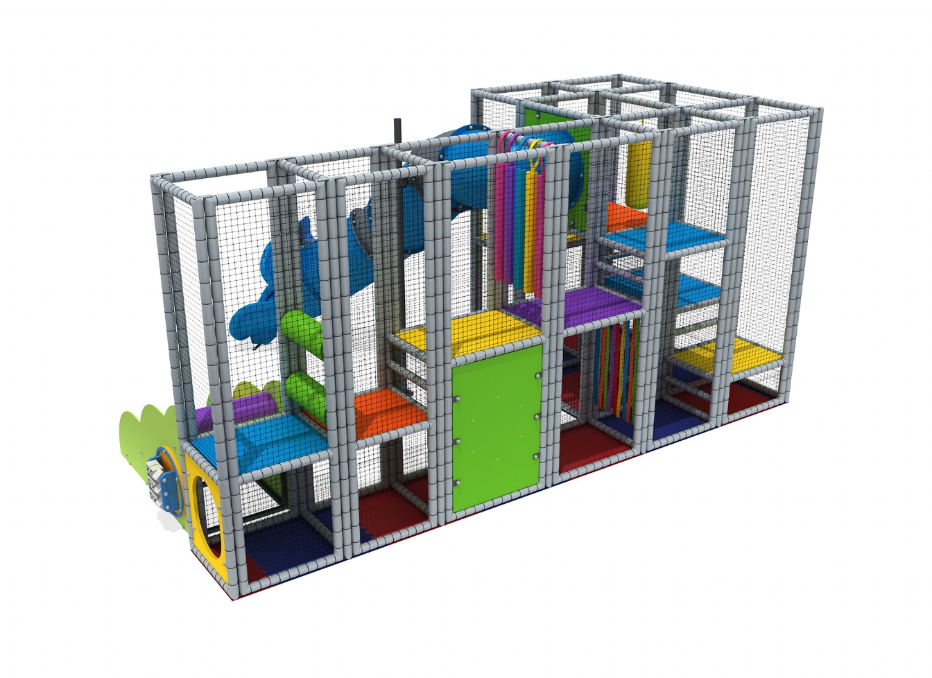 Loc de joca interior cu tobogan, scara si activitati - Mim-3009 [1]